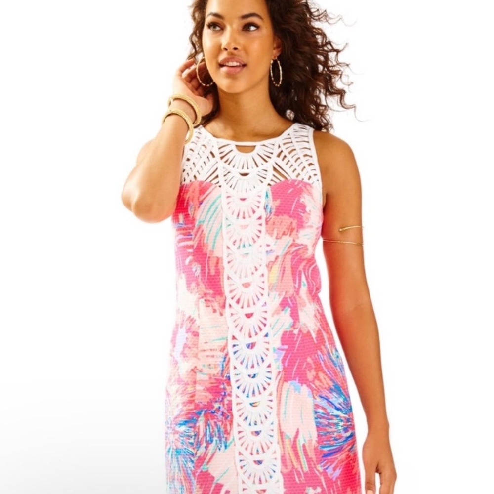 Lilly Pulitzer Tana Shift Dress in Multi‎ Never Been Betta Size 4